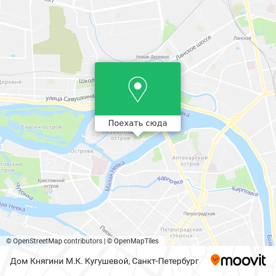 Карта Дом Княгини М.К. Кугушевой