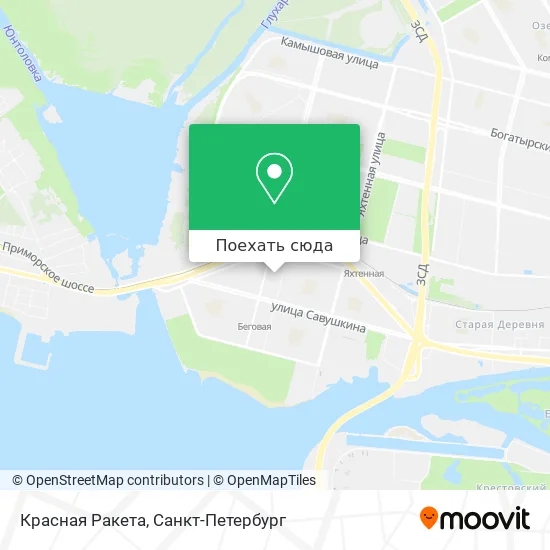 Карта Красная Ракета