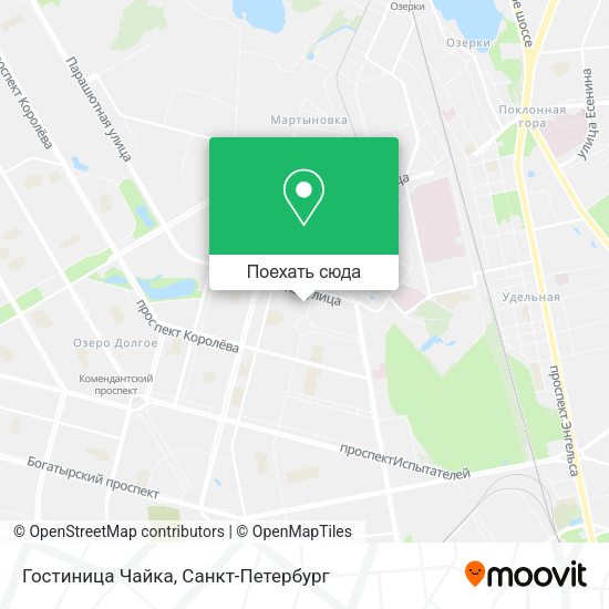 Карта Гостиница Чайка