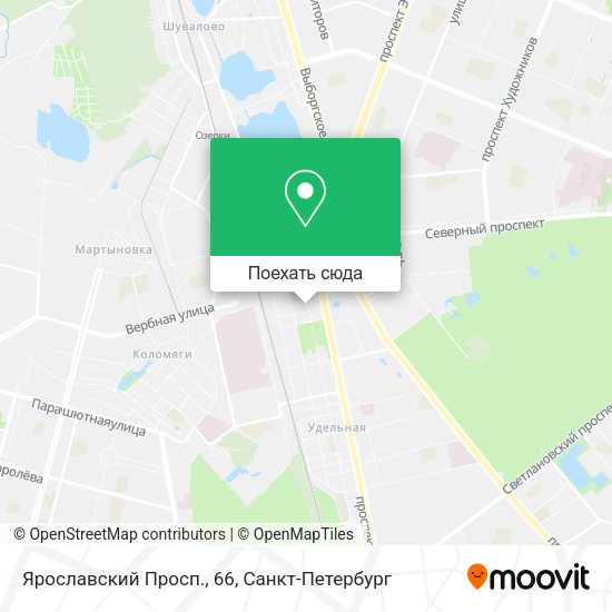 Карта Ярославский Просп., 66