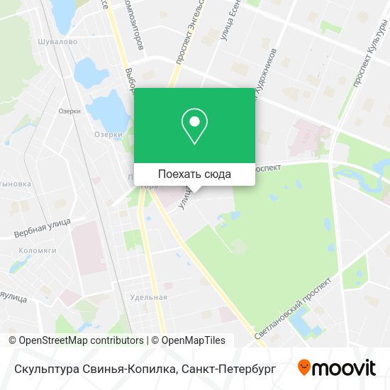 Карта Скульптура Свинья-Копилка