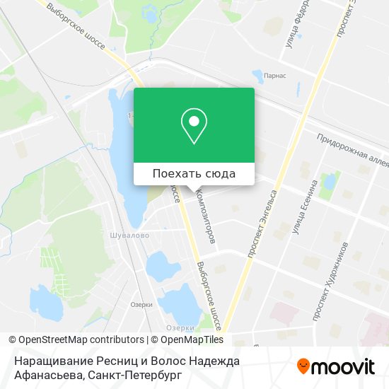 Карта Наращивание Ресниц и Волос Надежда Афанасьева