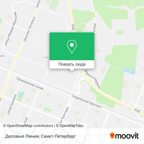 Карта Деловые Линии