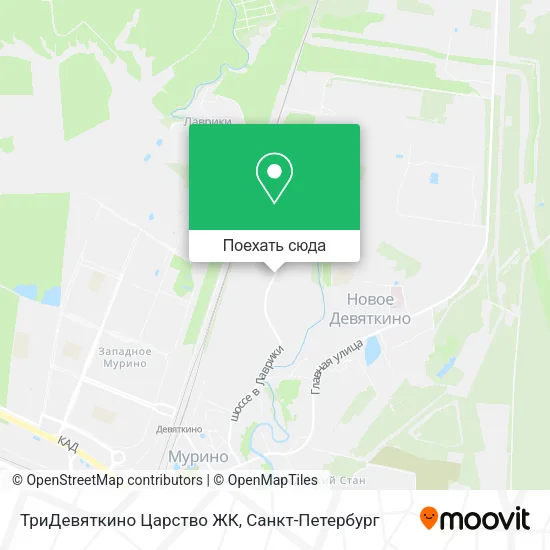 Карта ТриДевяткино Царство ЖК