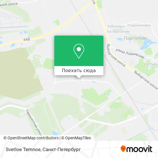 Карта Svetloe Temnoe