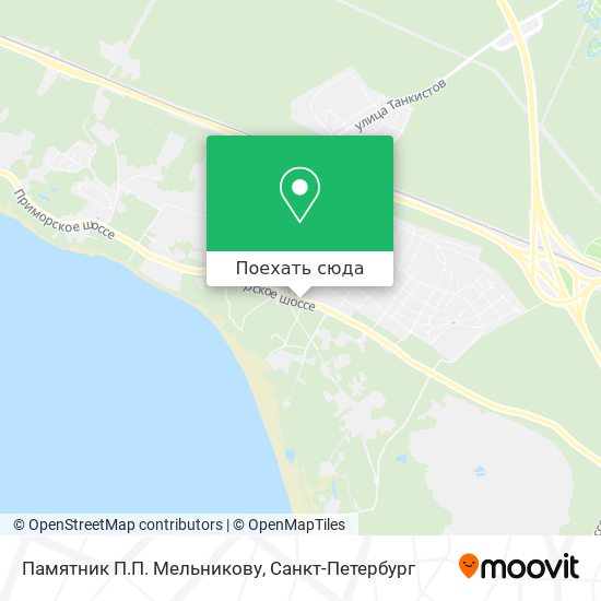 Карта Памятник П.П. Мельникову