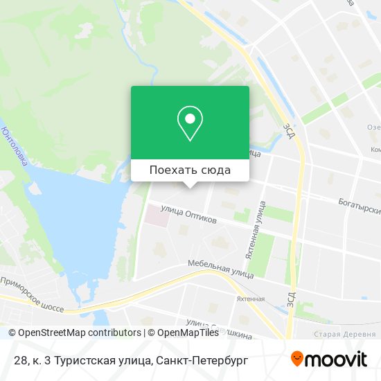 Карта 28, к. 3 Туристская улица