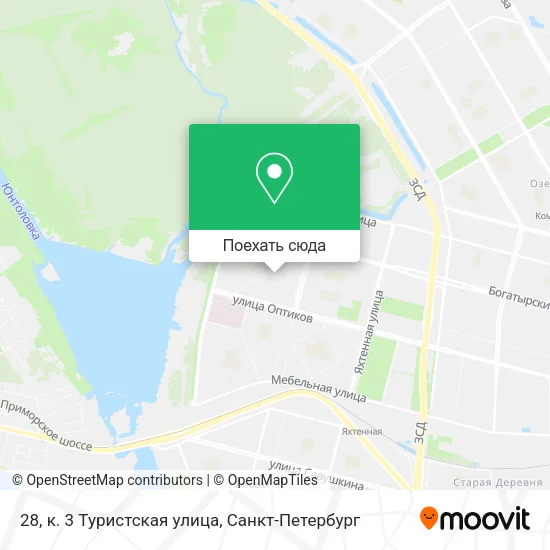 Карта 28, к. 3 Туристская улица