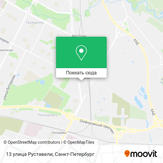 Карта 13 улица Руставели
