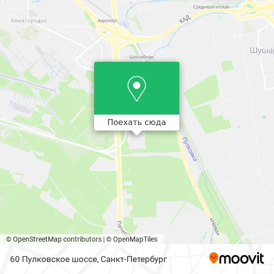 Карта 60 Пулковское шоссе
