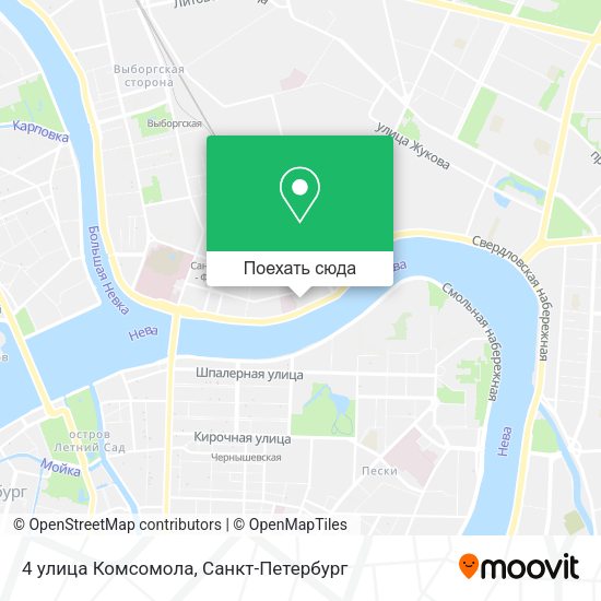 Карта 4 улица Комсомола