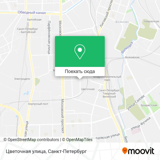 Карта Цветочная улица