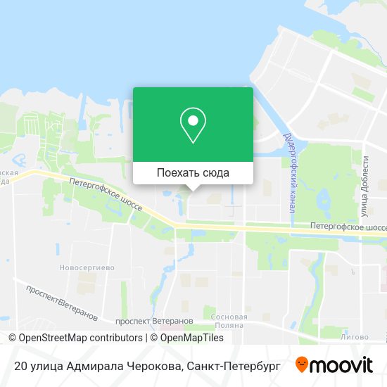Карта 20 улица Адмирала Черокова