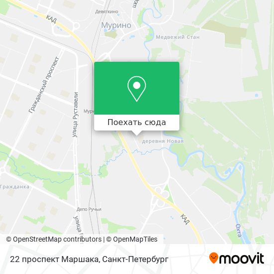 Карта 22 проспект Маршака