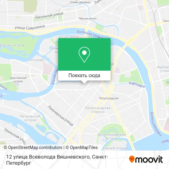 Карта 12 улица Всеволода Вишневского