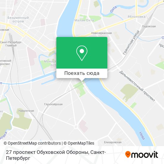Карта 27 проспект Обуховской Обороны