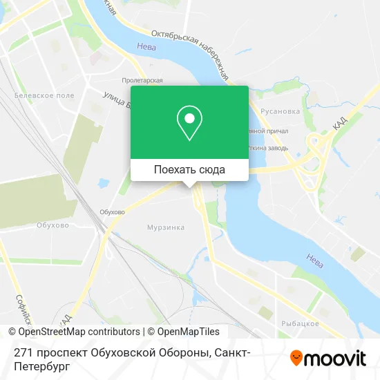 Карта 271 проспект Обуховской Обороны