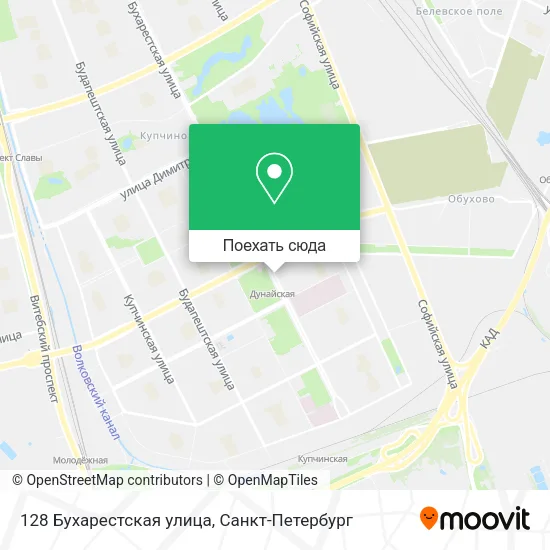 Карта 128 Бухарестская улица