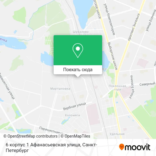 Карта 6 корпус 1 Афанасьевская улица
