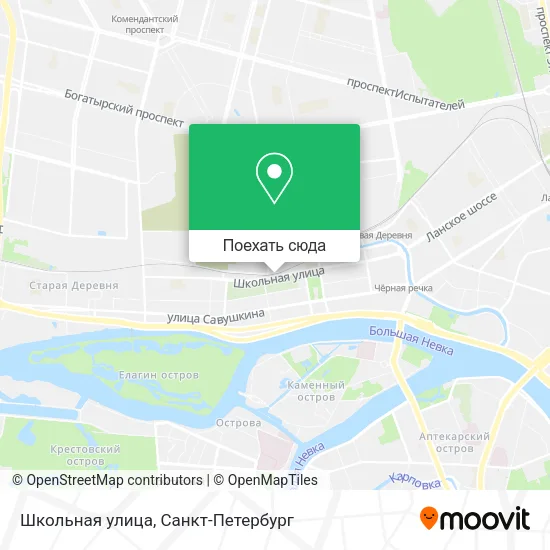 Карта Школьная улица