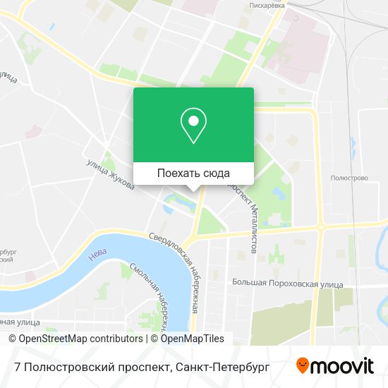Карта 7 Полюстровский проспект