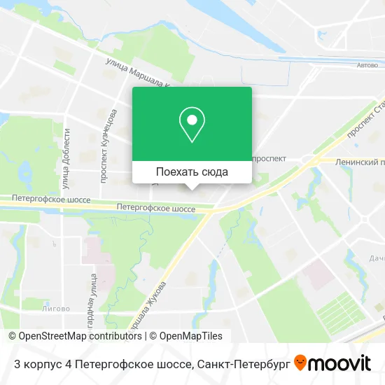 Карта 3 корпус 4 Петергофское шоссе