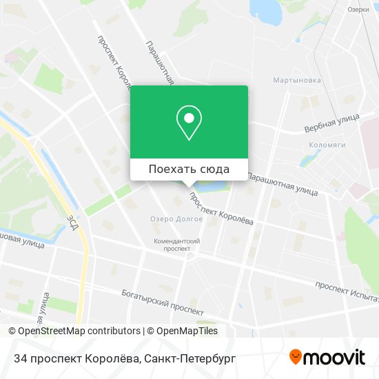 Карта 34 проспект Королёва