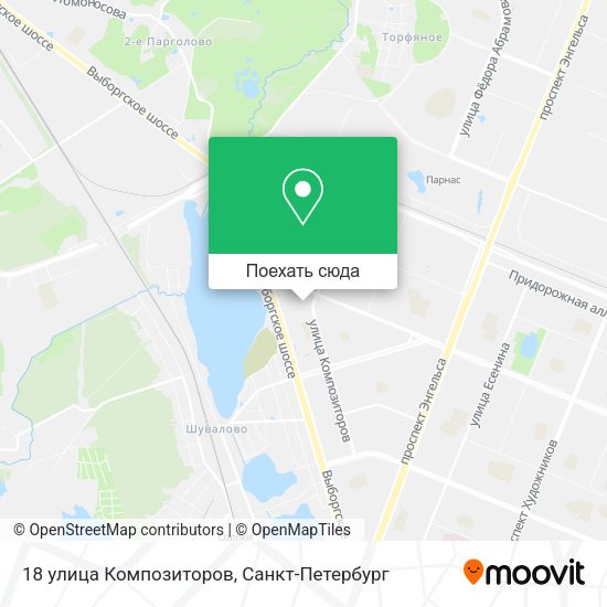 Карта 18 улица Композиторов