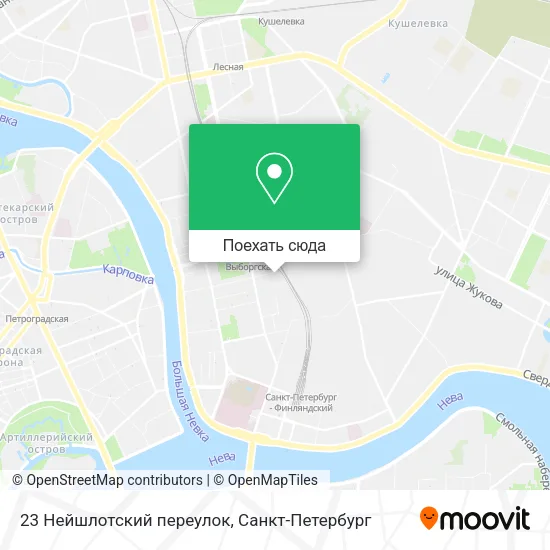 Карта 23 Нейшлотский переулок