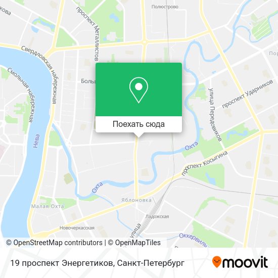 Карта 19 проспект Энергетиков