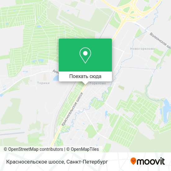 Карта Красносельское шоссе