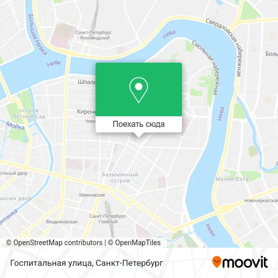 Карта Госпитальная улица