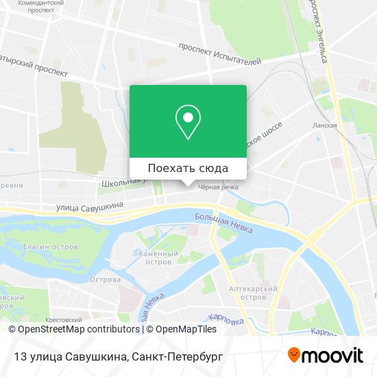 Карта 13 улица Савушкина