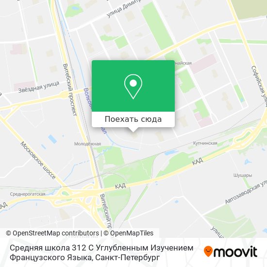Карта Средняя школа 312 С Углубленным Изучением Французского Языка