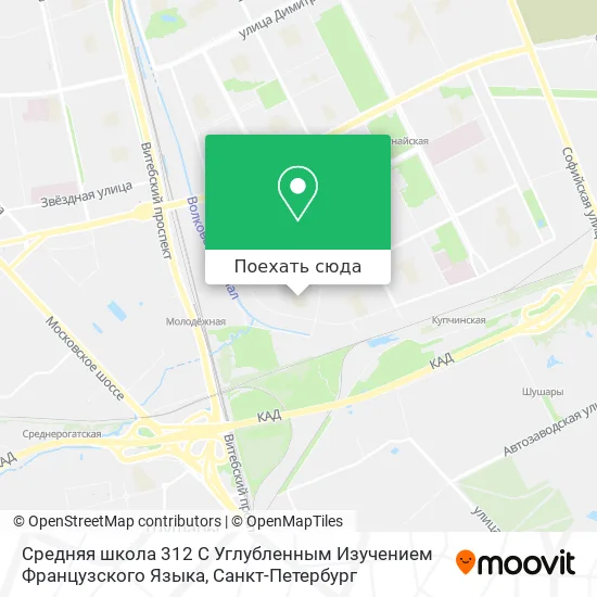 Карта Средняя школа 312 С Углубленным Изучением Французского Языка