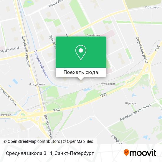 Карта Средняя школа 314