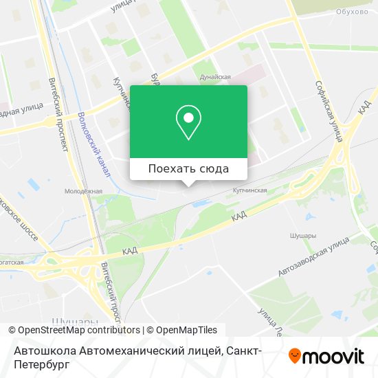 Карта Автошкола Автомеханический лицей