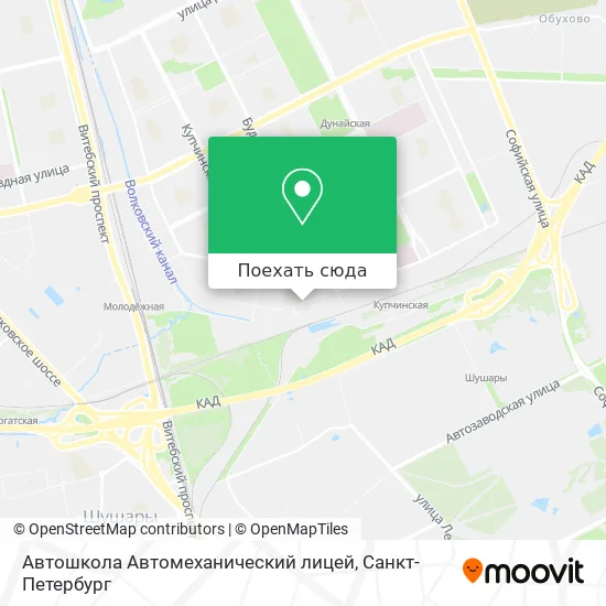 Карта Автошкола Автомеханический лицей
