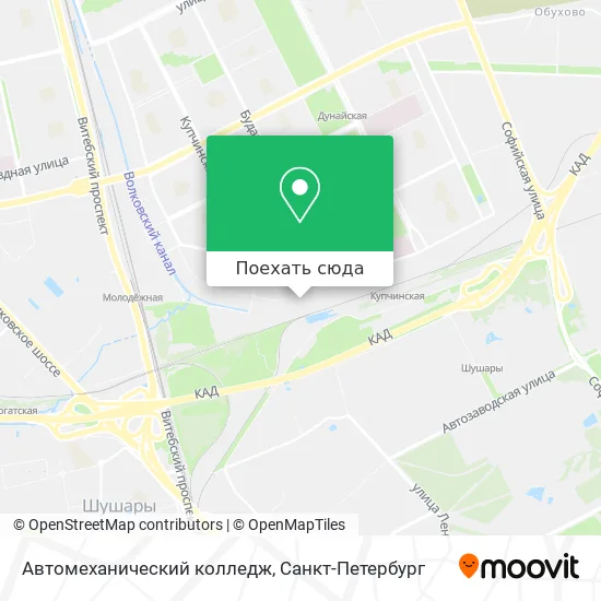 Карта Автомеханический колледж