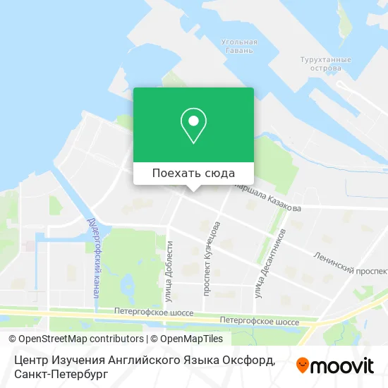 Карта Центр Изучения Английского Языка Оксфорд