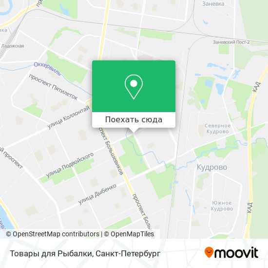 Карта Товары для Рыбалки