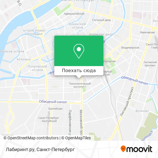 Карта Лабиринт.ру