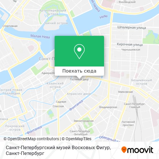 Карта Санкт-Петербургский музей Восковых Фигур
