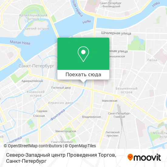 Карта Северо-Западный центр Проведения Торгов