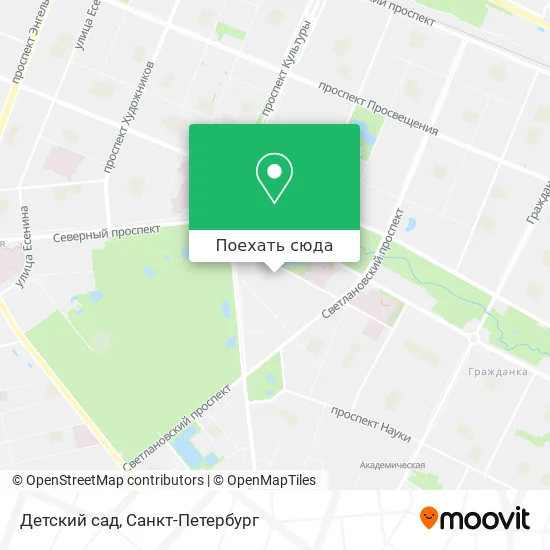 Карта Детский сад