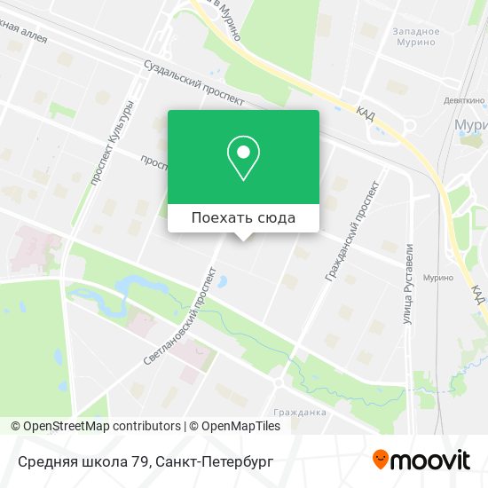 Карта Средняя школа 79