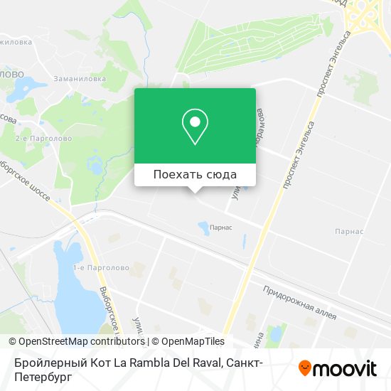 Карта Бройлерный Кот La Rambla Del Raval