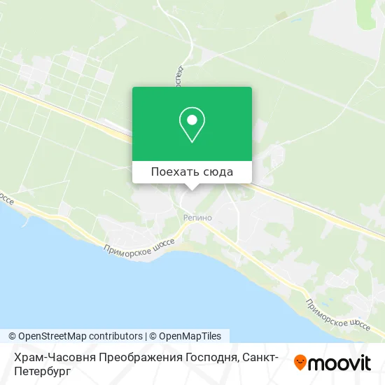 Карта Храм-Часовня Преображения Господня