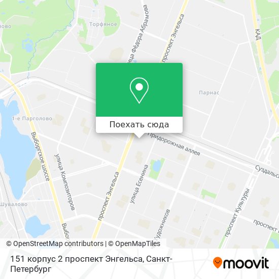 Карта 151 корпус 2 проспект Энгельса
