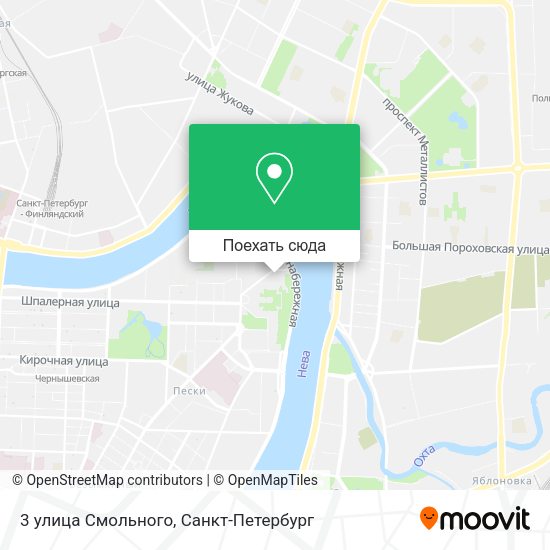Карта 3 улица Смольного